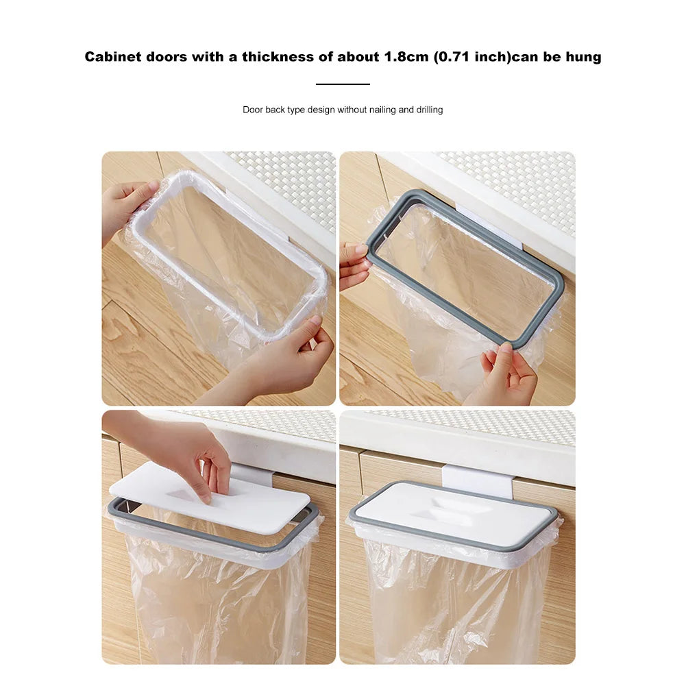 Portable Plastic Garbage Hanging Bag Kitchen