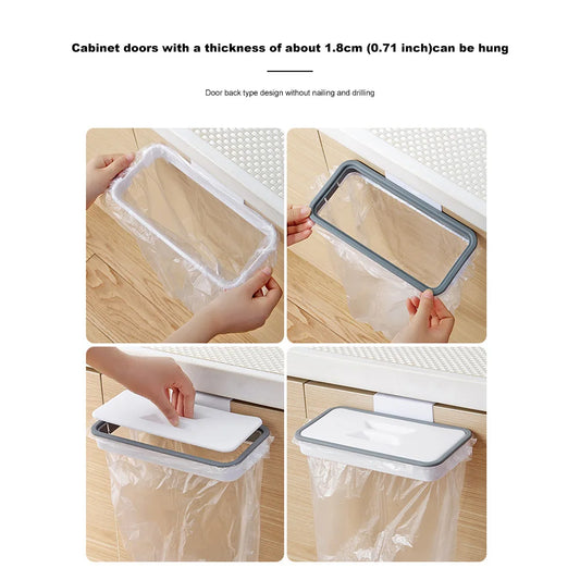 Portable Plastic Garbage Hanging Bag Kitchen