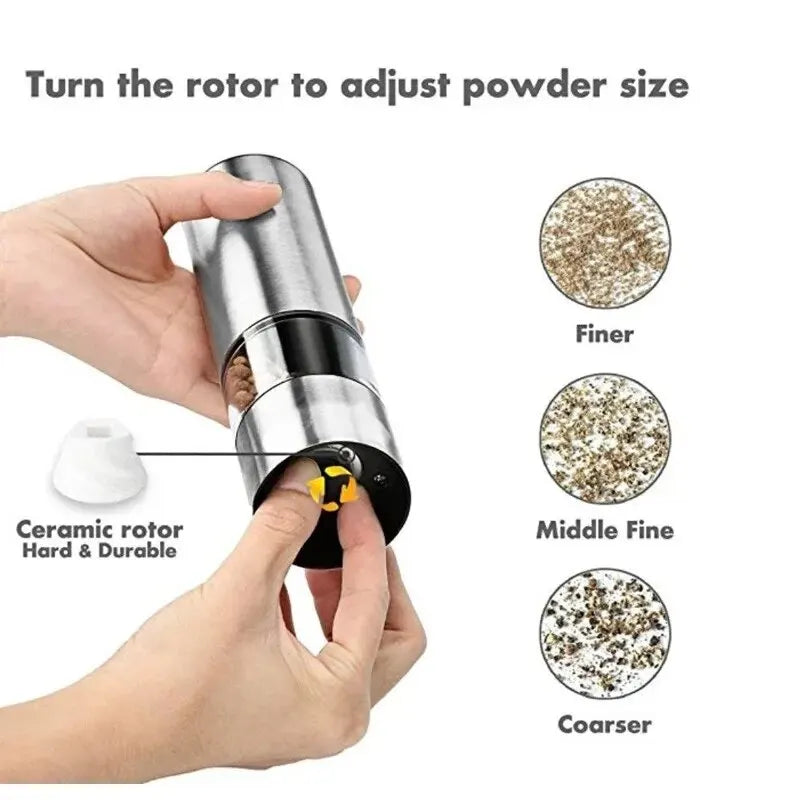 Stainless Steel Electric Pepper Grinder Spices