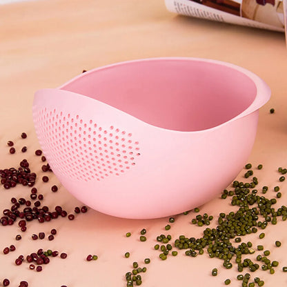 Colander Rice Bowl Drain Basket Fruit Bowl